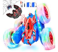 Dreamlandia Remote Control Cars With LED Lights, 360 Flips 4WD Monster Truck Toys for 3-8 Year Old Boys, 2.4GHz RC Car, Gifts for 4-9 Year Old Birthday