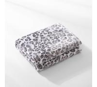 DREAMLANDING Fleece Throws For Sofa Bed Chair Soft Colorful Oversized, Decorative Ultra-Plush Throw Blanket (130x150cm,Snow Leopard)