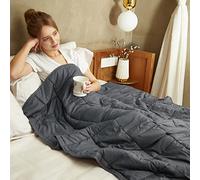 DREAMLANDING Weighted Blanket Glass Beads Filling Gravity Blanket For Adults Insomnia Stress Anxiety Relief Heavy Blanket