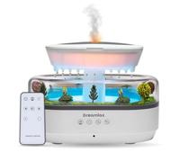 Dreamlax Rain Humidifiers for Bedroom - Cool Mist Essential Oil Diffuser, White Noise Machine with 10 Nature Sounds, 7 LED Lights, Remote Control & Decorative Raindrop Lamp