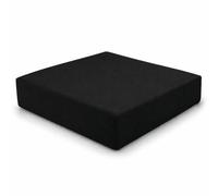 DREAMLAYER 1, 2 & 3 Seater Replacement Rattan Cushion Pads - Fits California Style Outdoor Furniture, Water Resistant Patio Sofa Cushions for Garden & Conservatory (Black, 50x50x10cm)