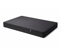 DREAMLAYER 2-Seater Sofa Booster Cushion with Removable Cover - Heavy Duty Replacement Seat Pad, Orthopaedic Firm Support with Water-Resistant Washable Cover (Black, 100 x 50 x 7.5cm)