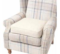 DREAMLAYER Armchair Booster Memory Foam Seat Cushion - Orthopaedic Firm Support Height Raising Chair Pad for Adults & Elderly, Dining & Office Chairs, Water Resistant Cover (Cream, 50 x 50 x 10cm)