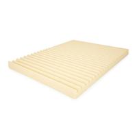 DreamLayer Wave Memory Foam Mattress Topper 2" Thick - Orthopaedic & Medical Pressure Relief Foam Pad for Back Pain, Post Surgery & Recovery Support - Breathable, Durable, UK Made (Small Double)