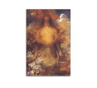Dreamlike Art Wall Art Poster, Neutral Luxury Canvas Print for Living Room Bedroom, Inspired by George Frederick Watts She Shall Be Called Woman 20x30inch(50x75cm)