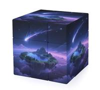 Dreamlike Starry Sky Island Magic Cube,The Original 3x3 Cube,Speed Cube Problem-Solving Brain Teaser,Easy Turning Sensory Puzzle Toy,Sensory Stress Relief Form Fidget Toys