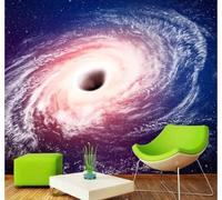 Dreamlike Three Dimensional Galaxy Universe Starry Sky 3D Wallpaper Easy Install Feature Office Living Room Sofa Bedroom TV Background Wall Decoration-430cm×300cm