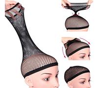 Dreamlover Black Wig Caps to Hold Wigs in Place, No Braided, 2 Pieces