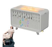 DreamMix Pro-White Noise Sound Machine with Scented Mist & Night Light, Portable Sound Machine with 8 Ambient Sounds, Timer & Aroma Diffuser for Home Office Travel (White)