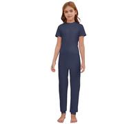 Dreammonkey Adaptive Clothing for Children with Special Needs - Back Zip Jumpsuit, Short Sleeve Romper with Security Lock, Soft Cotton & Spandex Blend, Easy Dressing