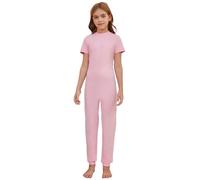 Dreammonkey Adaptive Clothing for Children with Special Needs - Back Zip Jumpsuit, Short Sleeve Romper with Security Lock, Soft Cotton & Spandex Blend, Easy Dressing
