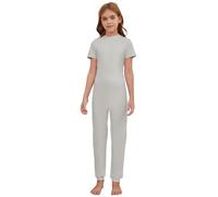 Dreammonkey Adaptive Clothing for Children with Special Needs - Back Zip Jumpsuit, Short Sleeve Romper with Security Lock, Soft Cotton & Spandex Blend, Easy Dressing