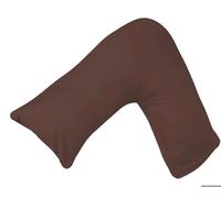 DreamNights Luxury V Shaped Pillow Nursing, Pregnency, Back Support Pillow - Orthopedic Maternity Extra Filled For Neck And Back Support With Cushion (Brown)