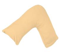 DreamNights Luxury V Shaped Pillow Nursing, Pregnency, Back Support Pillow - Orthopedic Maternity Extra Filled For Neck And Back Support With Cushion (Latte)