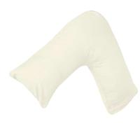 DreamNights Luxury V Shaped Pillow Nursing, Pregnency, Back Support Pillow - Orthopedic Maternity Extra Filled For Neck And Back Support With Cushion (Cream)