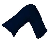 DreamNights Luxury V Shaped Pillow Nursing, Pregnency, Back Support Pillow - Orthopedic Maternity Extra Filled For Neck And Back Support With Cushion (Navy)