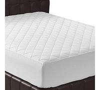 DreamNights Quilted Double Mattress Protector Fitted Mattress Pad 40cm Extra Deep Pocket Mattress Topper Anti Allergy and Breathable White, Mattress Cover, Bed Protector