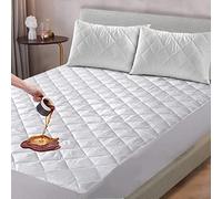 DreamNights Quilted Waterproof Anti Bed Bug Mattress Protector Small Double 4ft (120 x 190cm) Supersoft 40cm Deep Fitted Mattress Pad Anti-Allergy, Breathable, Hypoallergenic Mattress Topper