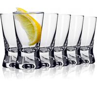 DreamNights Shot Glasses 50ml | Set Shot Glasses Durable Heavy Base Shot Glass for Parties - Reusable Clear Vodka Glasses for Spirits Alcohol Tequila (12pcs Set)