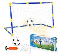 Dreamon Football Goal for Kids - Mini Training Practice Set with Ball Pump - Weather-Resistant, Portable, Compact Soccer Sport Game