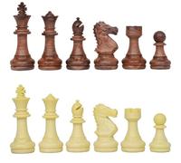 Dreamplay Gifts Luxury Staunton Chess Pieces Only 32 Chessmen Pieces Replacement of Missing Pieces Weighted Tournament Chess Pieces for Chess Set with Exquisite Grain 2.9 Inches King