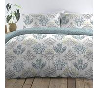 Dreams And Drapes - Emily - Easy Care Duvet Cover Set In Duck Egg, Super-King Bed Size