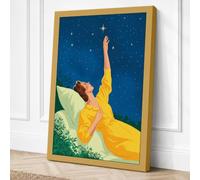 Dreams Beneath the Stars Canvas Wall Art Print 18x12 Inch