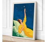 Dreams Beneath the Stars Canvas Wall Art Print 24x16 Inch