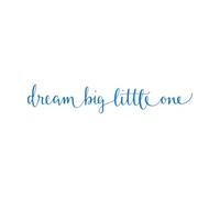 Dreams Big and Small Things are One Thing Baby Inspirational Motivational Quotes Wall Stickers 22.5x125.7cm Do not Damage The Wall Surface Blue