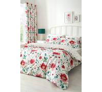 Dreams & Drapes 'Abstract Poppy' Easy Care Duvet Cover Set | Size: King Dreams & Drapes Multicolor King