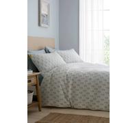 Dreams and Drapes Block Floral -Jacquard Double Duvet Cover Set