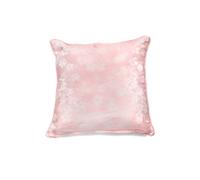 Dreams & Drapes Sakura Blossom Jacquard Floral Cover Included Insert-Matching Bedding Available, Polycotton, Blush Pink, 43 x 43cm (Filled Cushion)