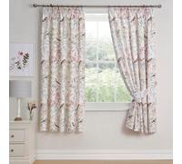 Dreams & Drapes Caraway Pair Of Pink Pencil Pleat Curtains