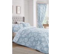 Dreams & Drapes 'Chrysanthemum' Reversible Bedspread in Blue Dreams & Drapes Blue