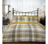 Dreams & Drapes, Connolly Check, 100 percent Brushed Cotton Duvet Cover Set, Oc