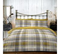 Dreams & Drapes, Connolly Check, 100 percent Brushed Cotton Duvet Cover Set, Oc