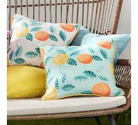 Dreams & Drapes Design - Botanical Fruits Outdoor - Water & UV Resistant Cushion Cover - 43 x 43cm in Green