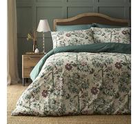 Dreams & Drapes Duvet Cover Set King - Otillie Tapestry Design - Polycotton Bedding - Natural with Elegant Tapestry Pattern - Includes 1 Duvet Cover (230 x 220cm) & 2 Pillowcases (50 x 75cm)