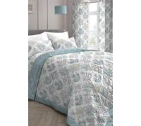 Dreams & Drapes 'Emily' Botanical Fern Print Duvet Cover Set in Duck Egg Blue Dreams & Drapes Duck Egg Blue