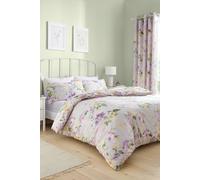 Dreams & Drapes 'Florette' Easy Care Floral Print Duvet Cover Set in Lilac | Size: King Dreams & Drapes Lilac King