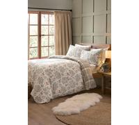 Dreams & Drapes Lodge Forest Animals Duvet Set Natural in White, Size Single, Cotton | Charlies