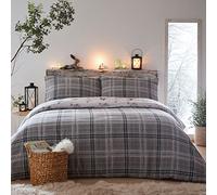Derwent Check Duvet Cover Grey Double