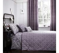 Dreams & Drapes - Hanworth - Easy Care Bedspread - Heather, 195 x 229cm, Quilted Bedspread, Purple