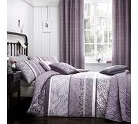 Dreams & Drapes, Hanworth, Easy Care Duvet Cover Set, Super King, Heather, Purple