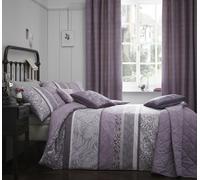 Dreams & Drapes Heather Floral Leaves Duvet Cover Bed, Curtains OR Bedspread