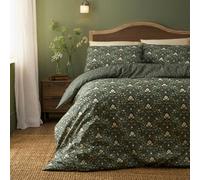 Dreams & Drapes Heritage Floral Easy Care Green Duvet Cover Set