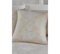 Dreams & Drapes 'Imelda' Floral Jacquard Filled Cushion in Ivory | Size: 43 cm x 43 cm Dreams & Drapes Ivory 43 cm x 43 cm