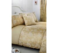 Dreams & Drapes 'Jasmine' Floral Jacquard Duvet Cover Set in Beige | Size: King Dreams & Drapes Beige King