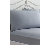 Dreams & Drapes 'Kristen' Soft Touch 28cm Fitted Bed Sheet Set in Grey | Size: Double Dreams & Drapes Grey Double
