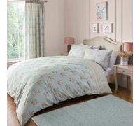 Dreams & Drapes Lorena Patchwork Easy Care Duck Egg Duvet Cover Set